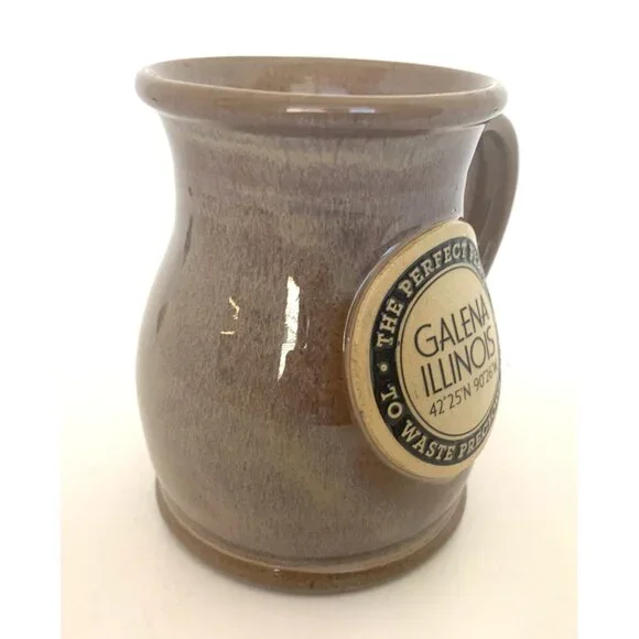 Deneen Pottery Mug Galena Illinois 2017 Handthrown The Perfect Place Coffee Tea - Picture 5 of 8